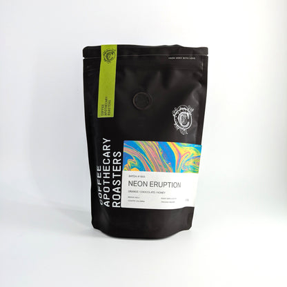 Neon Eruption coffee bag