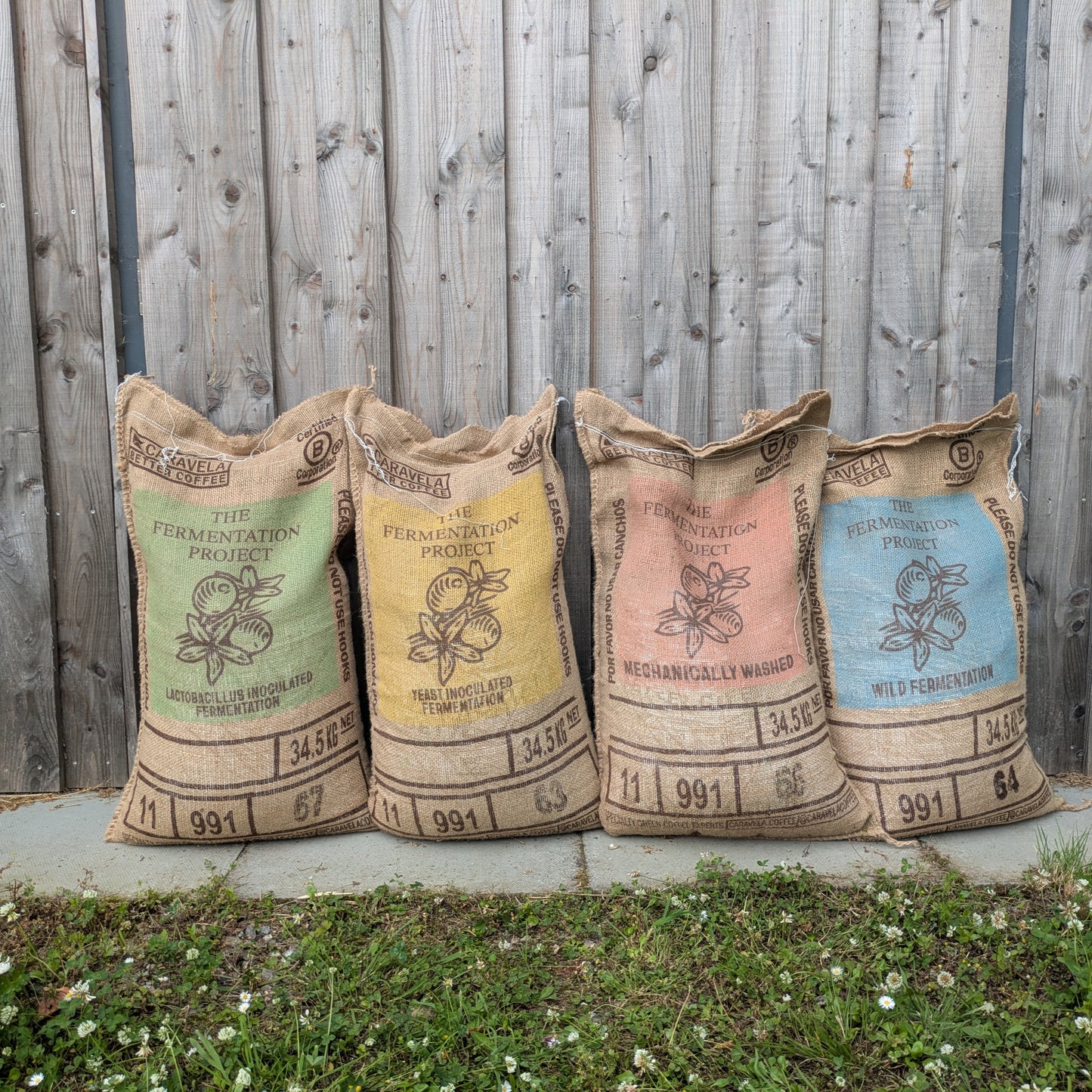 fermentation project coffee sacks
