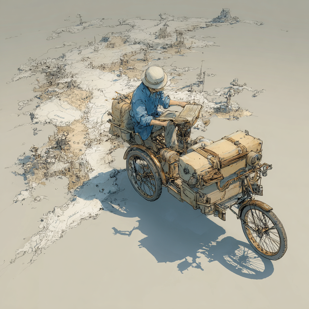 Three=wheeled cartographer