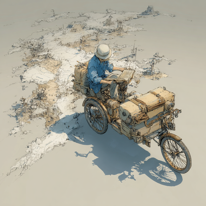 Three=wheeled cartographer